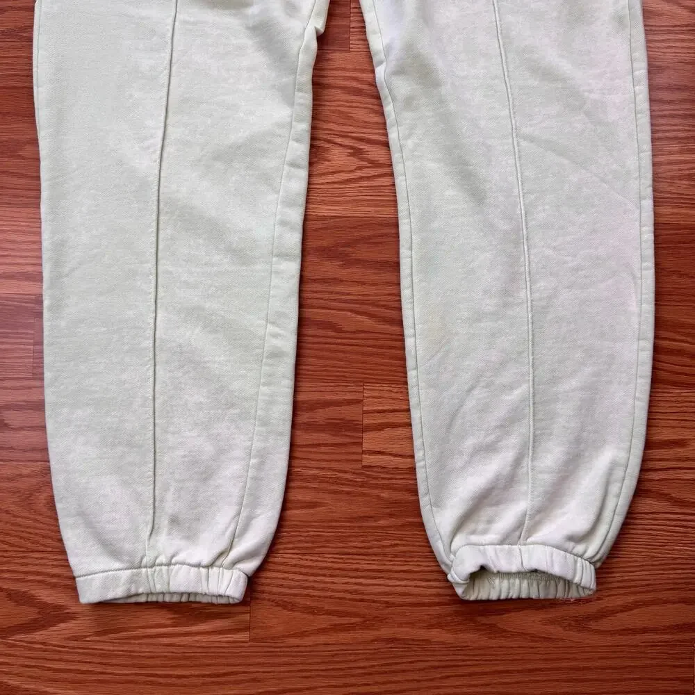 Nike Sportswear Liquid Lemon-Lime Green Acid Washed Fleece Sweatpants Sz XL
